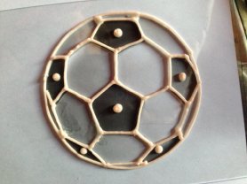 Soccer ball cookie press