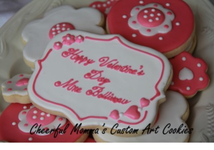 Valentine's Cookie 4 by Cheerful Momma's Custom Art Cookies