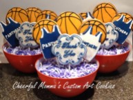 CheerfulMomma's Basketball Coach Thank You Cookie Bouquets 2014