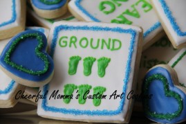 Word Puzzle Cookie 1 by Cheerful Momma's Custom Art Cookies