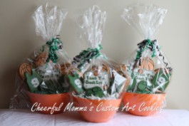 Thank You Basketball Coach Bouquets by Cheerful Momma's Custom Art Cookies