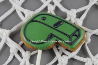 Whistle Cookie by Cheerful Momma's Custom Art Cookies