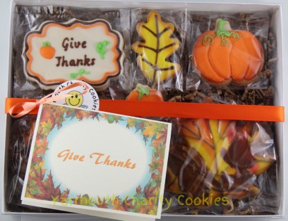 Thanksgiving Cookies Packaged Set Yarmouth Charity Cookies
